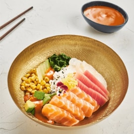 Charred Tomato Salmon Poke Bowl Charred Tomato Salmon Poke Bowl